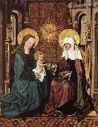 Master of the Housebook Virgin and Child with St Anne Germany oil painting reproduction